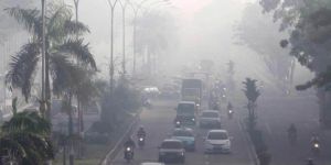 GoRiau Waspadalah.., Kabut Asap Makin Tebal, Udara di Riau Sudah Tidak Sehat