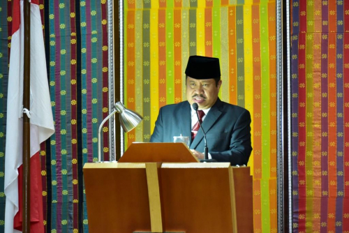 Hadiri Pengambilan Sumpah/Janji Pimpinan DPRD Bengkalis, Bupati: Pembangunan Tidak Boleh Terhenti