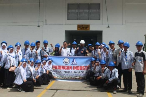 Tambah Wawasan, 30 Siswa SMK Ankasa Bertandang ke PT Pulau Sambu
