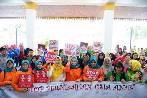 Sisilita Arsyadjuliandi Deklarasi Gerakan Stop Pernikahan Usia Dini di Riau