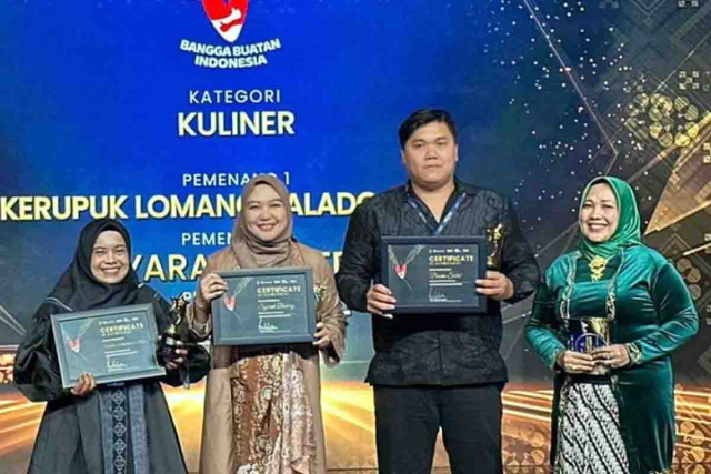 UMKM Kerupuk Lomang Balado UMMI Raih Juara Pertama BBI 2023