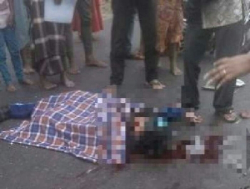 Akibat Kurang Hati-hati, Pria Gaek Tewas di Ruas Jalan Lintas Tengah Inhu