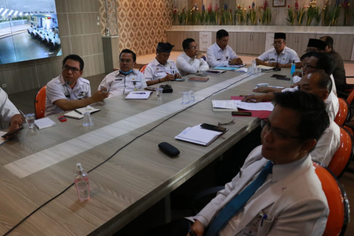 Jamaluddin Laporkan Upaya Pencegahan Covid 19 yang Sudah Dilakukan Pemkab Siak ke Pemprov Riau