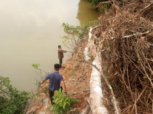 DPRD Kampar Temukan Pipa PT RSI Mengarah ke Sungai