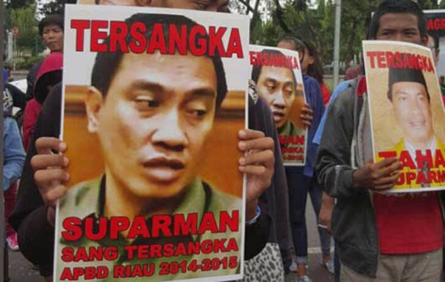 Pemuda Riau Kembali Berdemo Minta Kemendagri Usut Kasus Bupati Rohul Terpilih