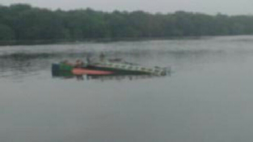Kapal Tenggelam di Perairan Sungai Siak, Satu ABK Hilang Masih Proses Pencarian