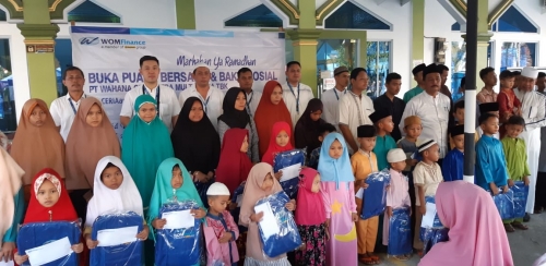 Bulan Ramadhan, WOM Finance Berbagi Kebaikan di Masjid Rahmattulah Jalan Garuda Ujung Pekanbaru