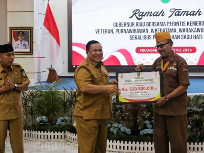 GoRiau Pemprov Riau Salurkan Sagu Hati Rp520,5 Juta untuk Ratusan Veteran dan Keluarga