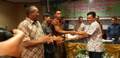 Tiga Desa di Kepulauan Meranti Raih Penghargaan Tingkat Provinsi