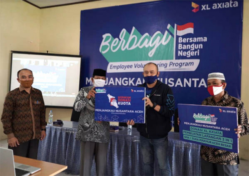 Gelar Program ‘Bersama Bangun Negeri’, Karyawan XL Axiata Salurkan Donasi Pendidikan di Aceh