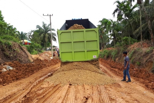 Kerusakan Jalan Gajah Mada Duri Sudah Diperbaiki Pemkab Bengkalis