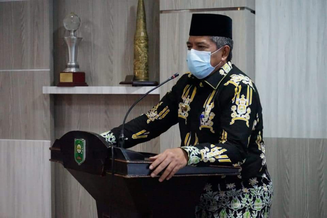 Kasus Covid-19 di Siak Landai, Bupati Minta Warga Tetap Jalankan Prokes untuk Hindari Penyebaran Varian Baru