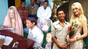 GoRiau Pemuda Magelang Nikahi Bule Cantik Berambut Pirang Asal Inggris, Fotonya Viral