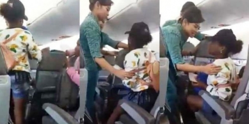 Gadis Remaja Menangis Histeris Minta Turun Saat Pesawat Mengudara Menuju Sorong