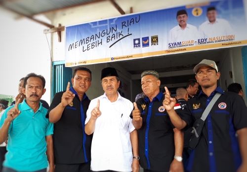 Seluruh Kordinator Relawan Kecamatan se Kabupaten Rohil Matangkan Strategi Menangkan Syamsuar - Edy Nasution