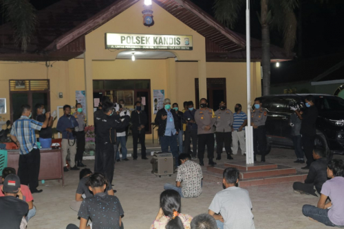 Abaikan Social Distancing, 77 Warga Kandis Diamankan, Alfedri: Kita Apresiasi Kinerja Polres Siak