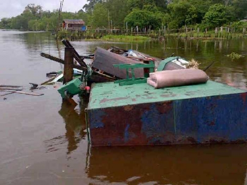 1 ABK yang Hilang Usai Tabrakan Tugboat di Siak Ditemukan Mengambang Pagi Tadi
