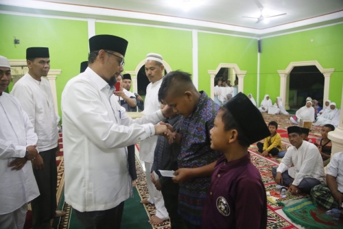 Safari Ramadan Pertama Pemkab Siak di Masjid Nurul Falah Benteng Hulu