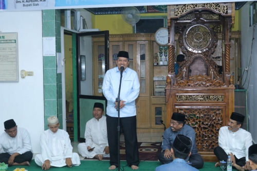 Safari Ramadan di Tualang, Alfedri Sampaikan Kabar Gembira Untuk Jamaah Calon Haji