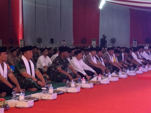 Irjen TNI dan Wakapolri Buka Bersama di Lanud Roesmin Nurjadin Pekanbaru