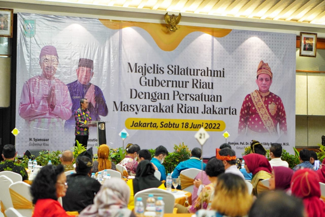 Silaturahmi Bersama PMRJ, Gubri Ajak Satukan Pikiran Bangun Riau Lebih Baik