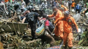 GoRiau Hujan Lebat, Evakuasi 54 Jasad Korban Trigana Air Terkendala