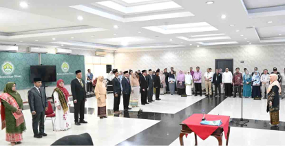 GoRiau Dorong Perkuatan Tata Kelola dan Inovasi Akademik, 11 Pejabat Universitas Riau Dilantik
