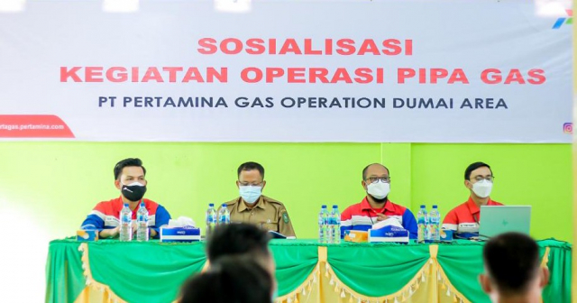 Sub Holding Gas Pertamina Laksanakan Sosialisasi ROW di Desa Harapan Baru