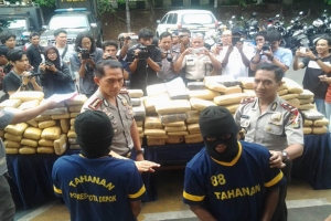 GoRiau Polisi Gagalkan Peredaran Satu Truk Ganja Aceh ke Jakarta