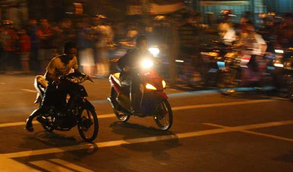Balap Liar di Jalan Ahmad Yani Bangkinang Kota Resahkan Warga