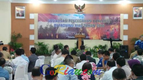 Waspada Karlahut, Polda Riau Kumpulkan Pejabat Tinggi Daerah dan Perusahaan