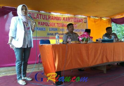 Sosialisasi Tentang Kenakalan Remaja, Kades Lukun Gandeng Polisi dan Dokter Cantik