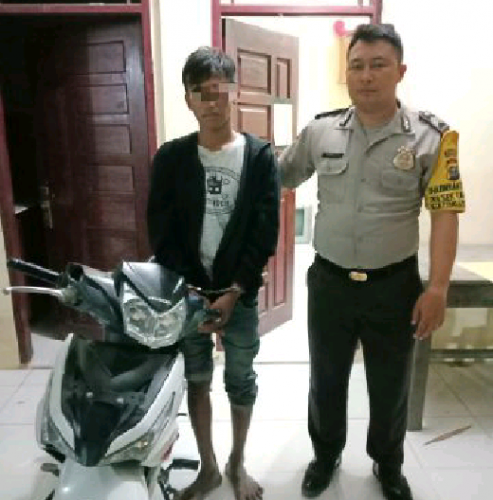 Kurang dari 24 Jam, Pelaku Curanmor di Langgam Ditangkap