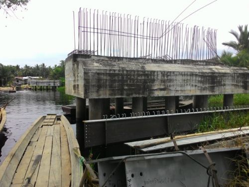 Bupati Herliyan Kecewa Lihat Jembatan Lubuk Gaung Tak Kunjungan Selesai 2 Tahun Anggaran