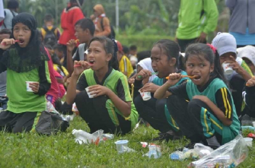 Bupati Inhil Sarankan Kegiatan Sikat Gigi dan Cuci Tangan Pakai Sabun Jadi Program Wajib di PAUD