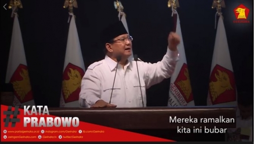 Prabowo Ungkap Hasil Kajian Negara Lain, Indonesia Diramalkan Bubar 2030
