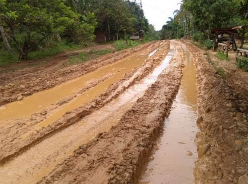 Jalan Rusak Parah di Desa Bandur Picak Kembali Dikeluhkan Warga karena Tak Kunjung Diperbaiki
