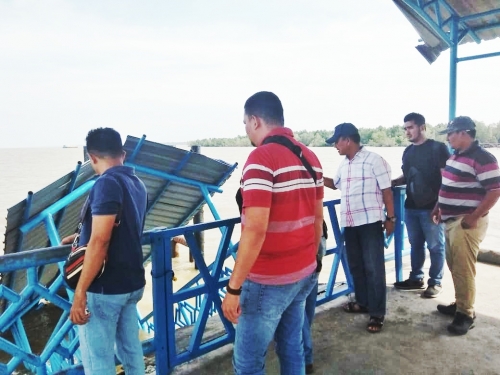 Polisi Selidiki Ambruknya Ramdoor Pelabuhan Tanjung Samak