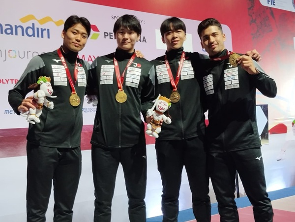Bungkam Korsel, Beregu Sabel Putra Jepang Sumbang Emas Ketiga