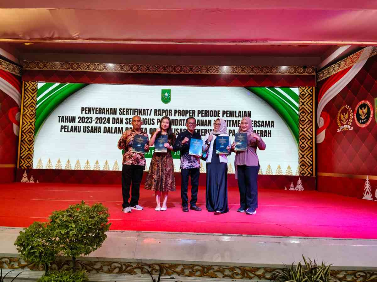 Bukti Komitmen terhadap Lingkungan, Sambu Group Raih Proper Biru dari DLH Riau