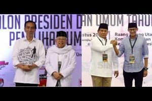 GoRiau KPU Tetapkan Jokowi-Maruf dan Prabowo-Sandiaga Sebagai Capres-Cawapres