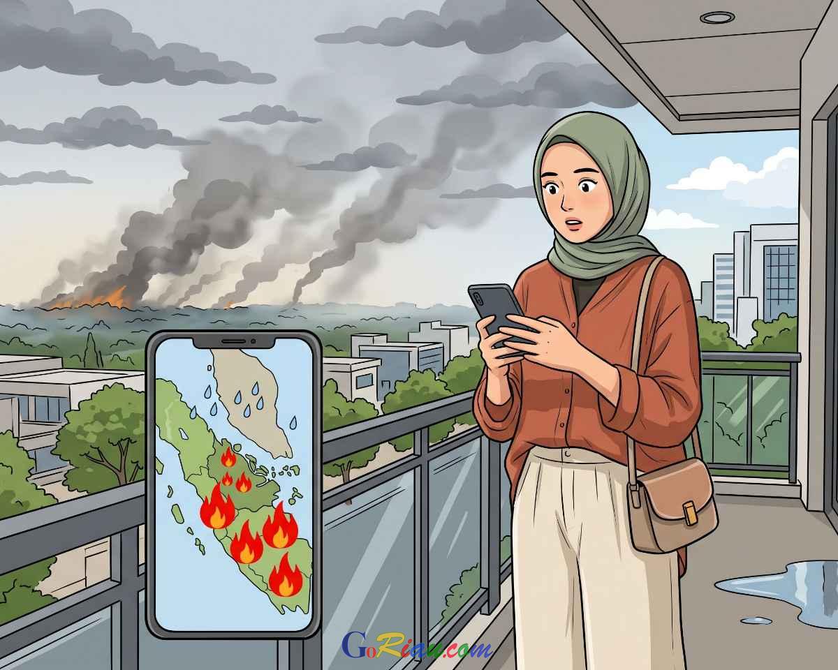 Ribuan Titik Panas Kepung Sumatera, Riau Hanya Terdeteksi Tiga Hotspot