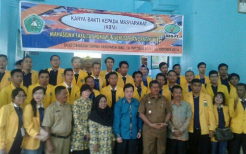 KBM di Kabupaten Siak, Mahasiswa Hukum Universitas Lancang Kuning Pekanbaru Gelar Seminar tentang Undang-undang Desa