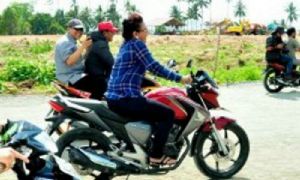 GoRiau Kunker, Menteri Susi Kendarai Sepeda Motor Sendiri