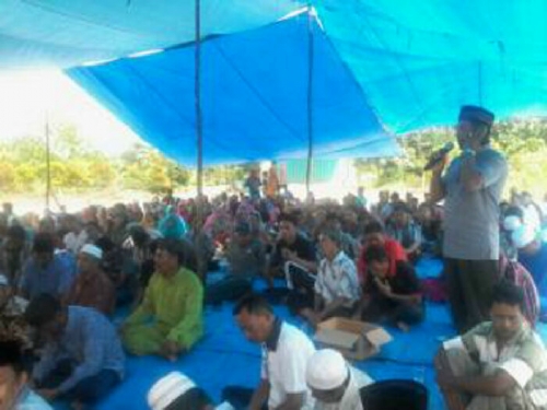 Disambut Ratusan Warga Sungai Mandau, Syamsuar Janji Lanjutkan Program Pembangunan Pro Rakyat
