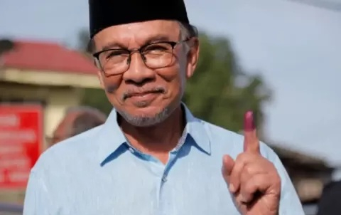 Pemilu Malaysia, Anwar Ibrahim Unggul Sementara