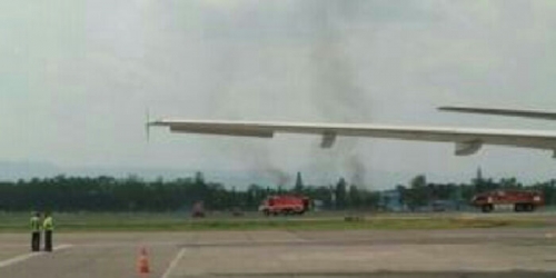 Ada Pesawat Jatuh di Bandara Adisoetjipto