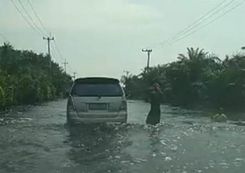 Banjir di Pelalawan, Warga Inhil yang Mau ke Pekanbaru Harus Lewat Kuansing, Jarak Tempuh hingga 12 Jam