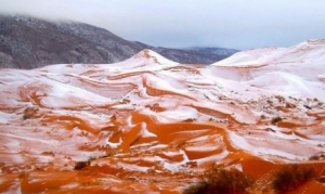 GoRiau Satelit Copernicus Sentinel-2 Berhasil Foto Salju Gurun Sahara dari Luar Angkasa