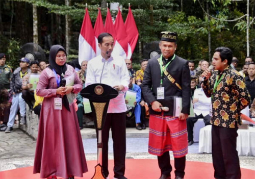 Bagi 73.670 hektar untuk 20.890 KK di Riau, Presiden Jokowi: Tanam Tanaman yang Produktif